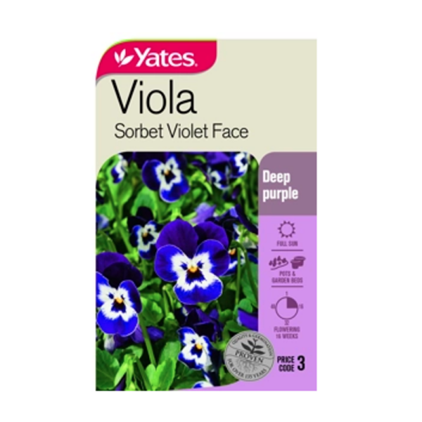 Seed Viola 'Sorbet Violet Face'